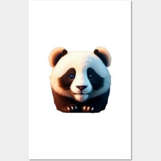 Just a Smily Baby Panda Posters and Art